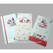 Hot Sale New Design Holiday Cartes de voeux / Carte de Noël avec enveloppement